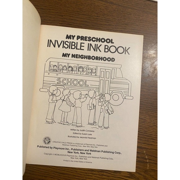 Vintage 1986 Creative Child Press Invisible Ink Activity Books Quiz Lot Of 3 NOS - Picture 4 of 12